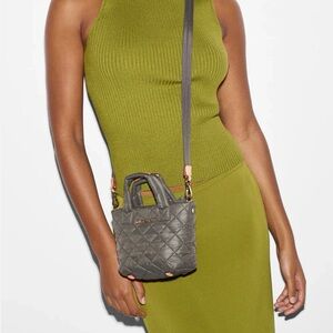 MZ Wallace Petite Sutton Deluxe Crossbody In Magnet, EUC